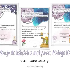 Dedykacje do książek z Małym Księciem. Wzory z cytatami i miejscem na wpisanie imienia, życzeń i podpisu.
