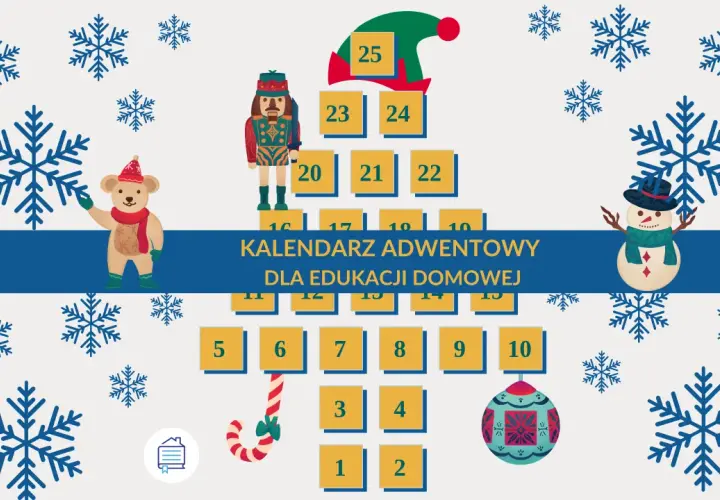 Zadania do kalendarza adwentowego dla dzieci: miś, bałwanek, dziadek do orzechów i śnieżynki czekają na odkrycie!