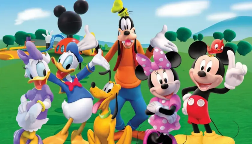 Myszka Miki, Minnie, Donald, Daisy, Goofy i Pluto zapraszają na wesołe bajki Disneya dla 4 latka.