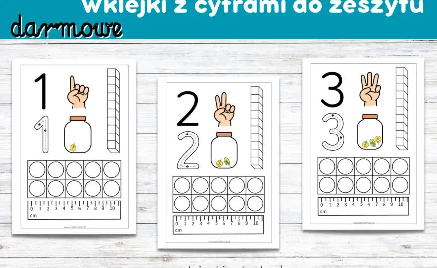 Darmowe karty pracy z cyframi: nauka przez zabawę dla przedszkolaka