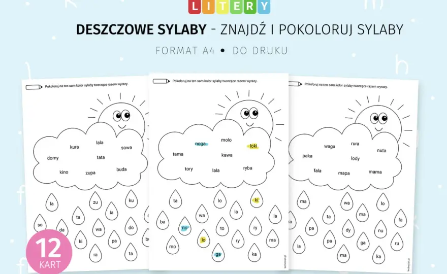 Darmowe karty pracy: Litera "O" dla dzieci nauka przez zabawę