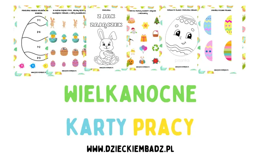 Wielkanocne Karty Pracy: Darmowe PDF do druku dla dzieci