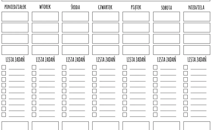 Darmowy planer tygodniowy dla dziecka: Pobierz PDF i organizuj zabawę!